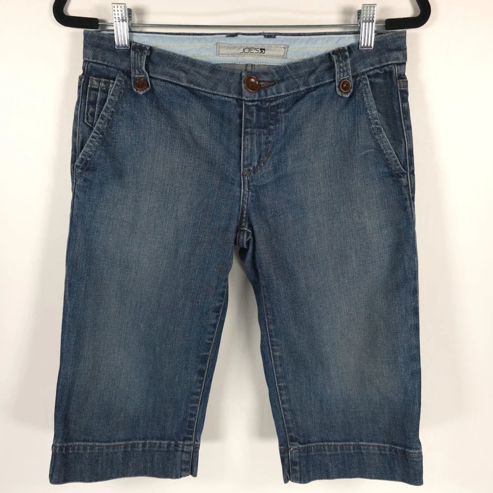 JOE’S Bermuda Denim Long Jean‎ Shorts 49BY5169 Cut J00784 Size W28